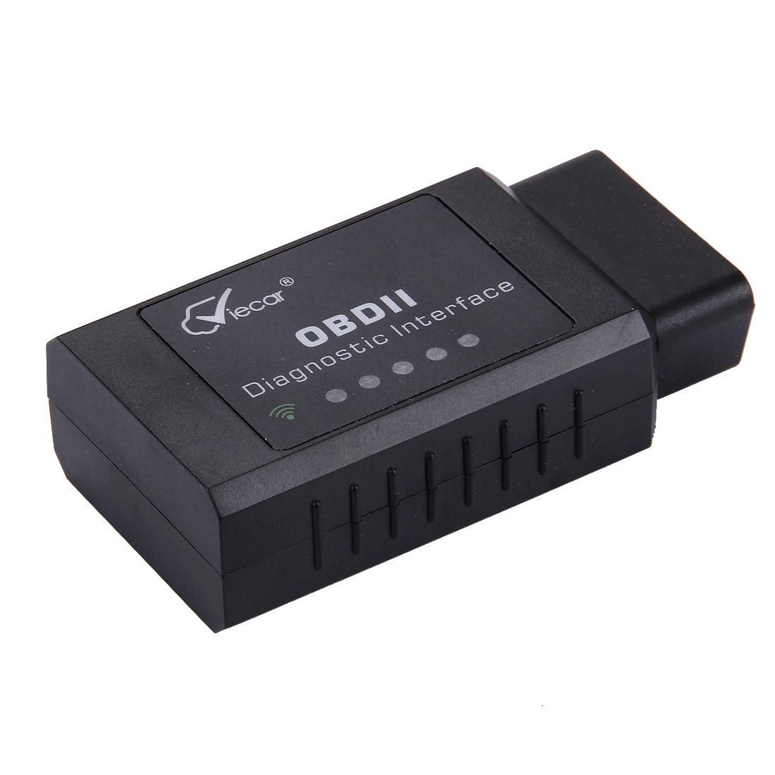 Viecar VC201 Mini OBDII ELM327 WiFi Car Scanner Diagnostic Tool, Support Android / iOS / Symbian / Windows (Black)