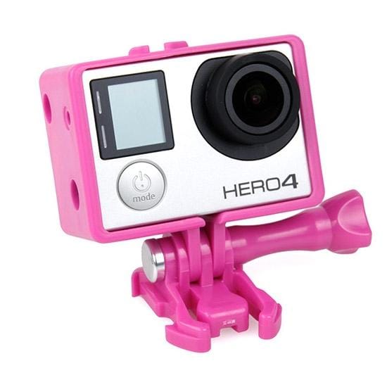TMC BacPac Frame Mount Housing Case for GoPro HERO4 /3+ /3 (Magenta)