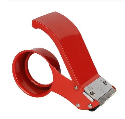 Carton Baler Device Cutter Sealing Machine Tape Dispenser Sealer Holder, Size:2-inch iron cutter
