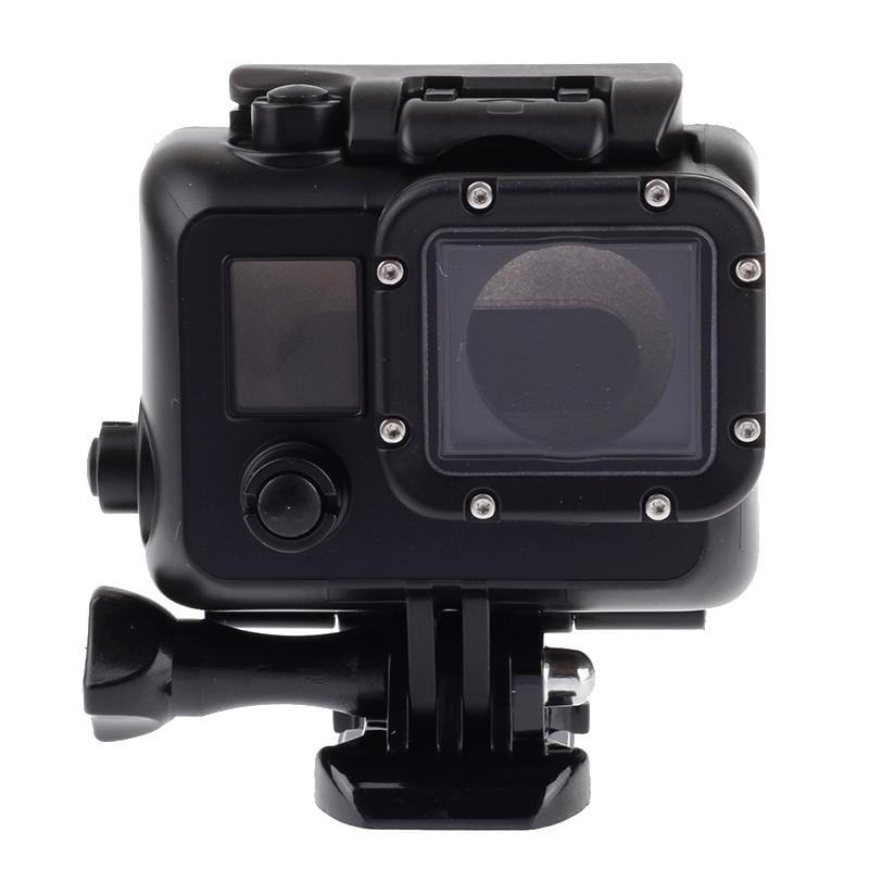 Black Edition Waterproof Housing Protective Case with Buckle Basic Mount for GoPro HERO4 /3+ (Black)