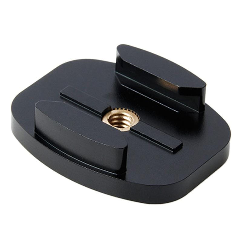TMC Aluminum Flat Surface Mount Tripod Adapter for GoPro  NEW HERO /HERO6   /5 /5 Session /4 Session /4 /3+ /3 /2 /1, Xiaoyi and Other Action Cameras (Black)