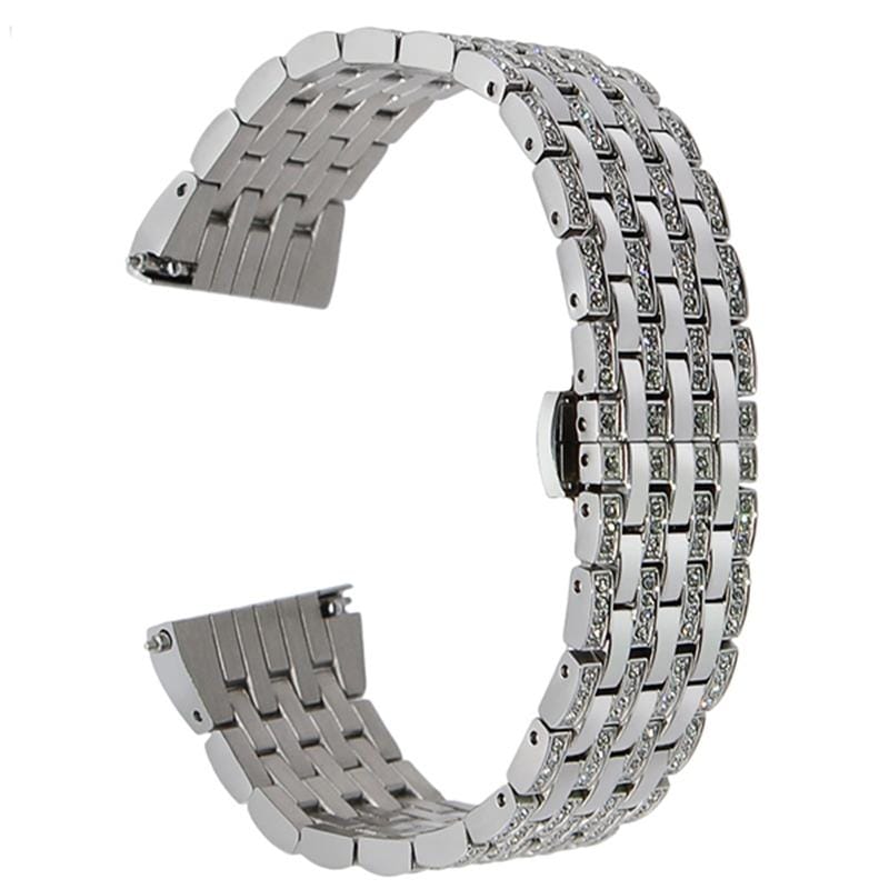 22mm For Huawei Watch GT2e GT2 46mm Aluminum alloy Masonry strap (Silver)