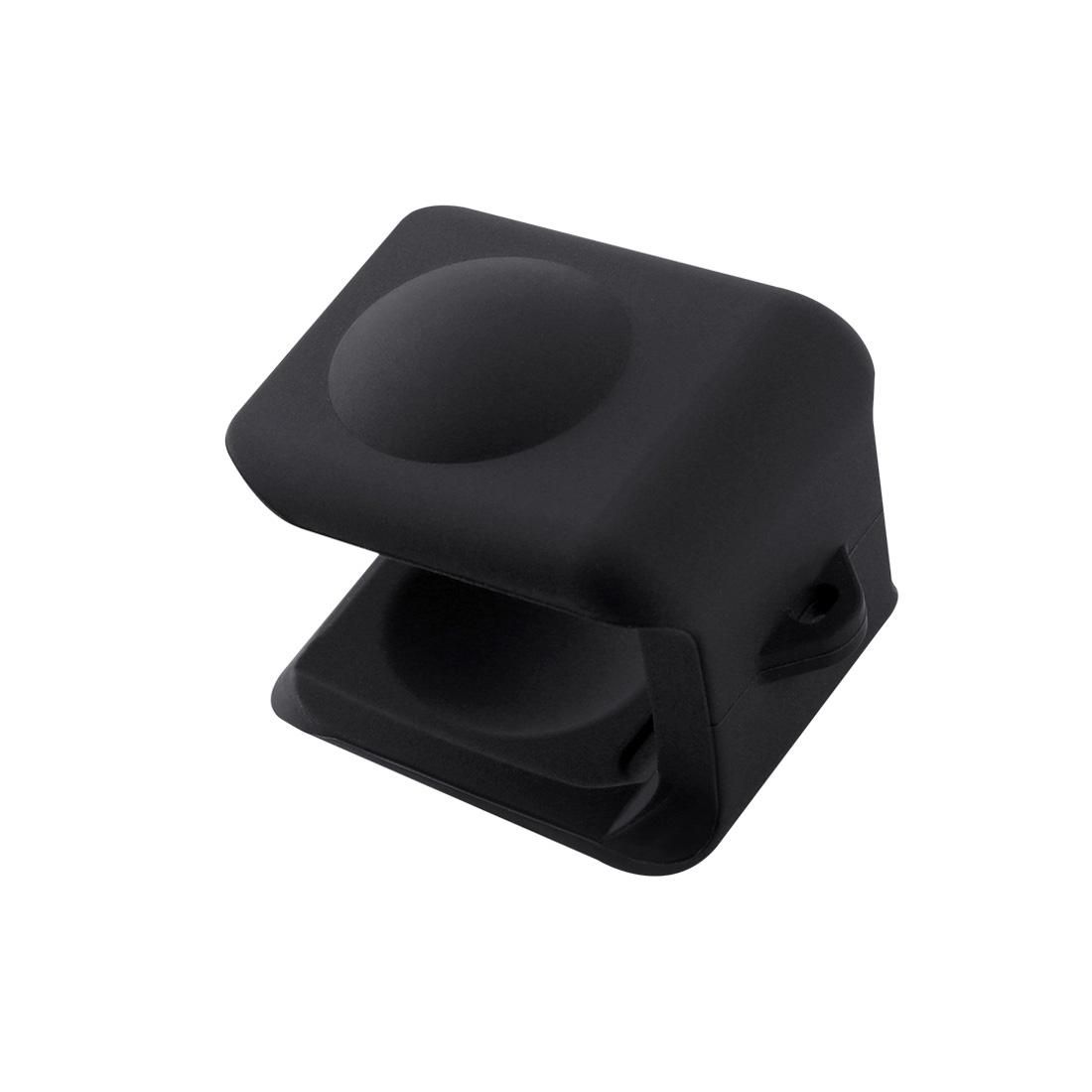 For Insta360 One R Panoramic Camera with Frame Shockproof Silicone Protective Case with Lens Cap Cover (Black)