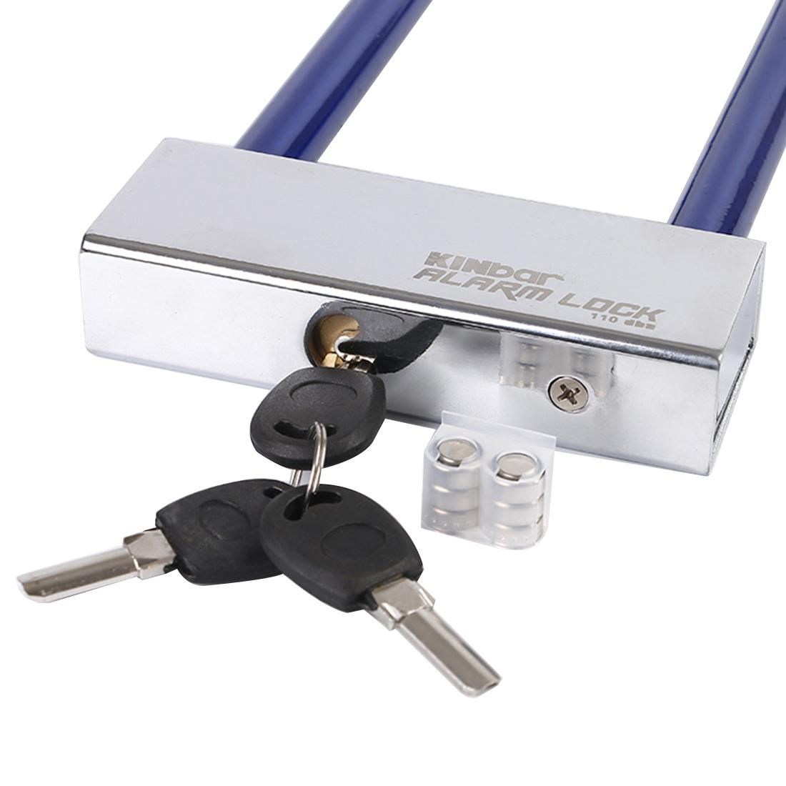 Motorcycle Bike Electromobile Stainless Steel U Shape Anti-theft Lock with Inner Warning Safty Buzzle System