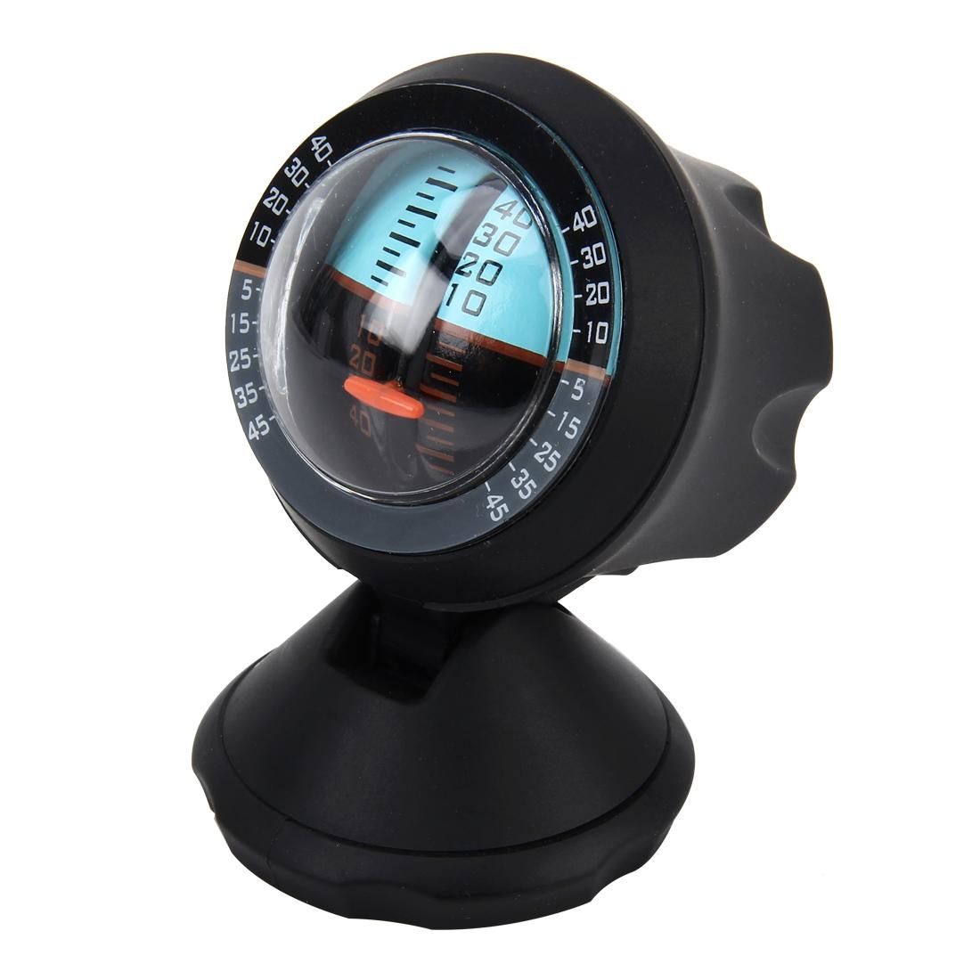 Angle Slope Tilt Indicator Level Meter Slopemeter Finder Tool Car Vehicle Inclinometer Gauge (Black)