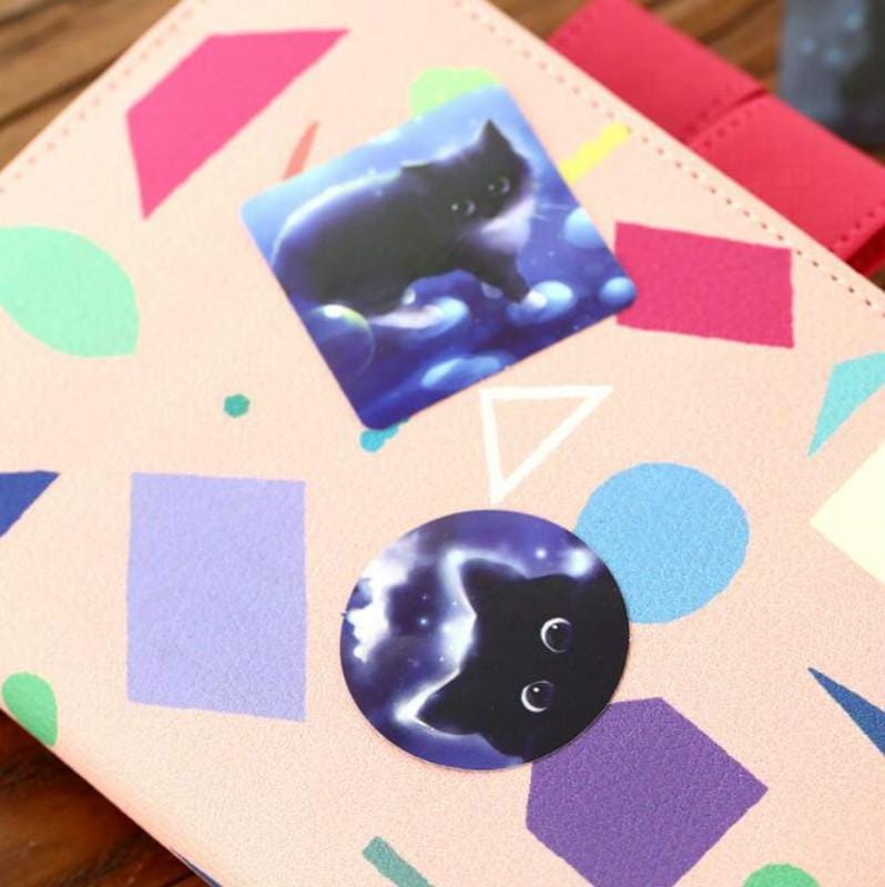 5 PCS Cute Little Black Cat Boxed Stickers Stickers DIY Hand Account Stickers