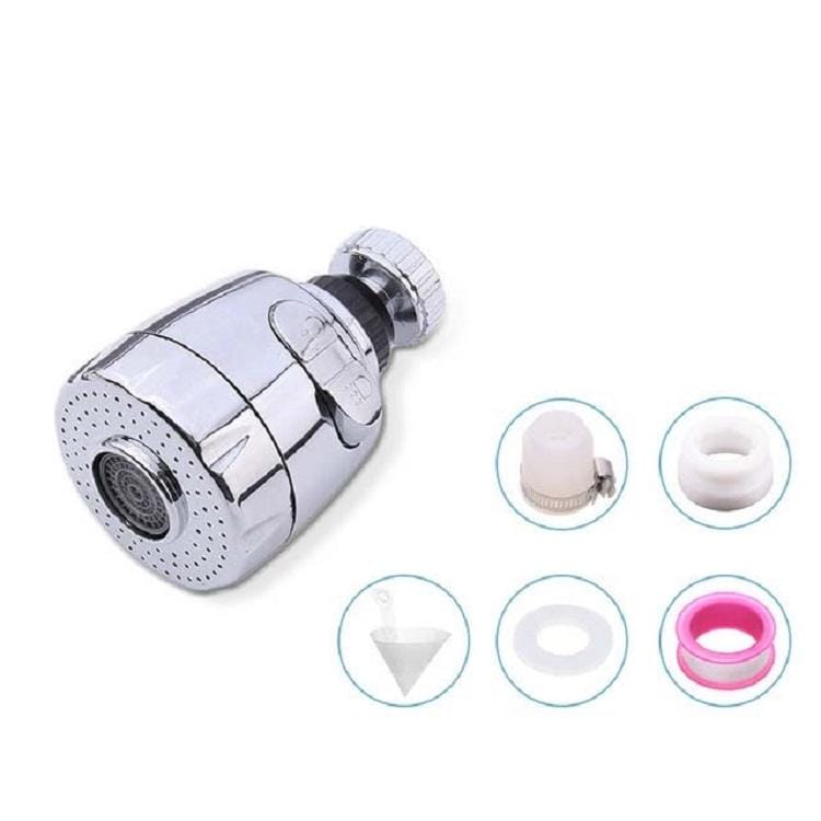Kitchen Faucet Splash-proof Extender Water-saving Booster, Specification:Galvanized 2 Files +Filter