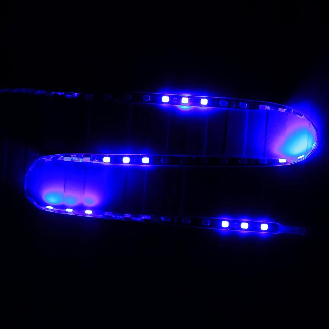 45cm 45 LEDs SMD 2835 Flexible Blue Light LED Casing Strip Light for Car, Motorcycle, DC 12V (Blue Light)