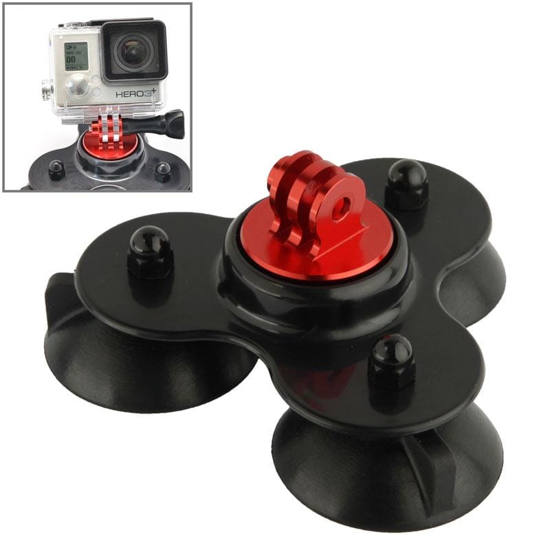 Coyote Style Suction Cup + Tripod Mount + Handle Screw for GoPro HERO9 Black /HERO8 Black /7 /6/ 5 /5 Session /4 /3+ /3 /2 /1, Xiaoyi and Other Action Cameras (Black)