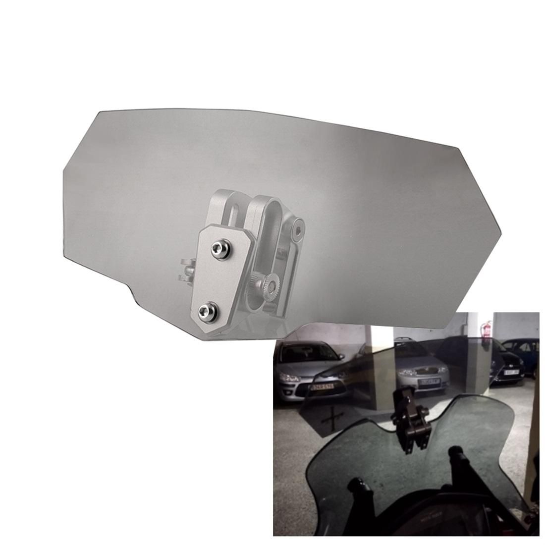MB-WE024 Universal Motorcycle Modified Acrylic Heightened Windshield (Grey)
