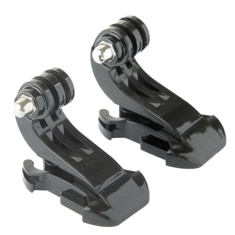 2x set Liquc Black Vertical Surface J-Hook Buckle Mount for GoPro  NEW HERO /HERO6   /5 /5 Session /4 Session /4 /3+ /3 /2 /1, Xiaoyi and Other Action Cameras (Black)