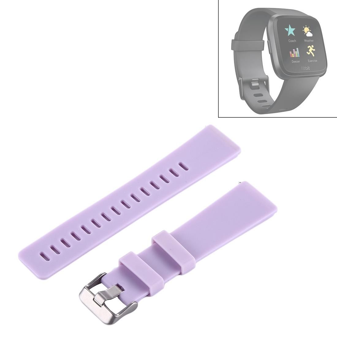 For Fitbit Versa / Versa 2 Simple Fashion Silicone Watch Strap (Light Pink)