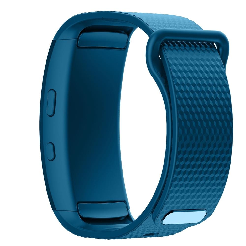 Silicone Wrist Strap Watch Band for Samsung Gear Fit2 SM-R360, Wrist Strap Size:150-213mm (Green)