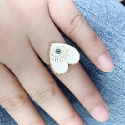 Exaggerated Heart Bohemian Style Open Rings Jewelry Accessories (J4015)