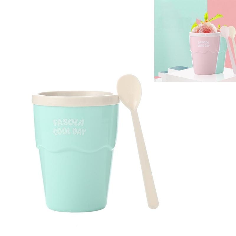 FaSoLa DIY Homemade Shattered Smoothie Cup Milk Shake Popsicle Ice Cream Mould (Olive Green)