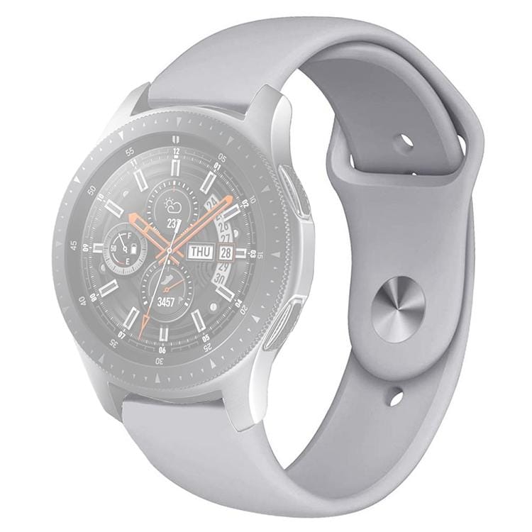 Monochrome Silicone Strap for Apply Samsung Galaxy Watch Active 20mm (Gray)