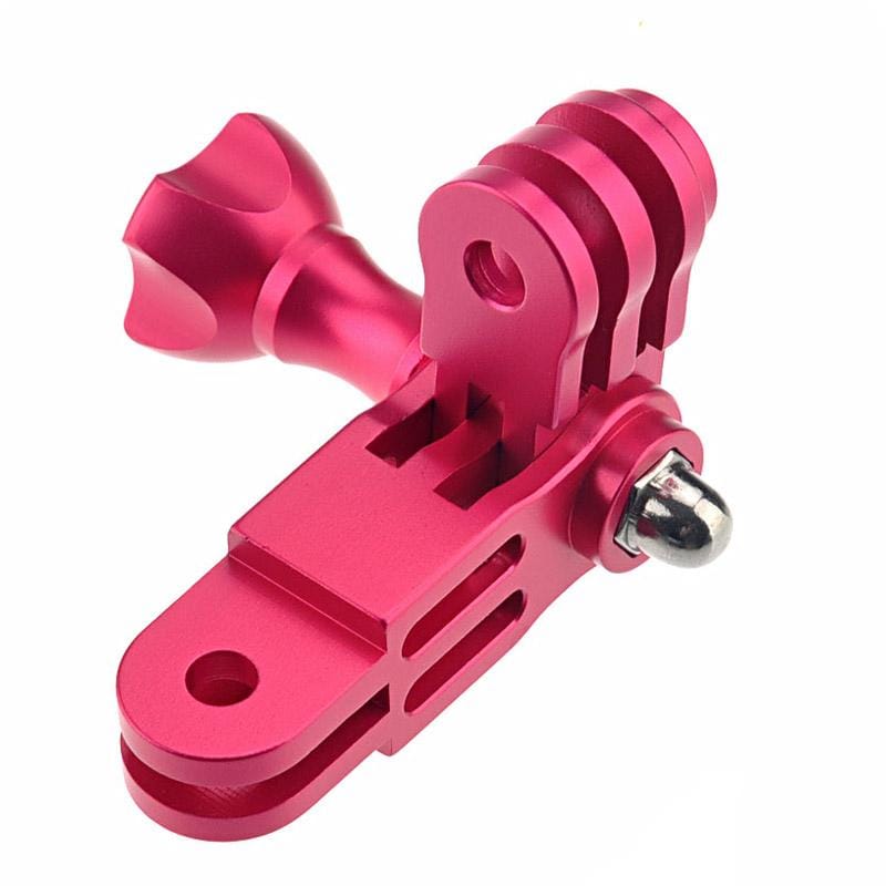 Aluminum Mount three-way Pivot Arm Set for GoPro HERO4 / 3+ / 3 / 2 / 1 (Magenta)