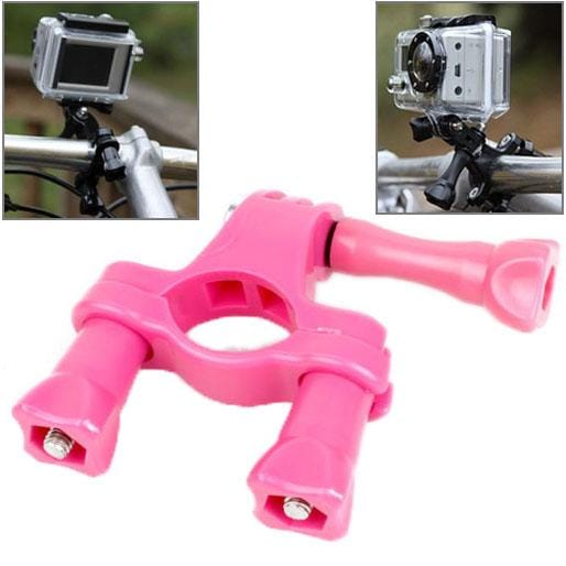 TMC Handlebar Seatpost Pole Mount Bike Moto Bicycle Clamp for GoPro  NEW HERO /HERO6   /5 Session /5 /4 Session /4 /3+ /3 /2 /1, Xiaoyi Sport Cameras (Magenta)