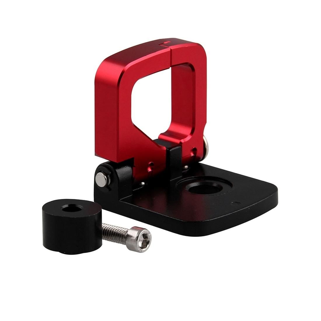 Modified Motorcycle Aluminium Alloy Square Hook Handlebar Holder (Red)