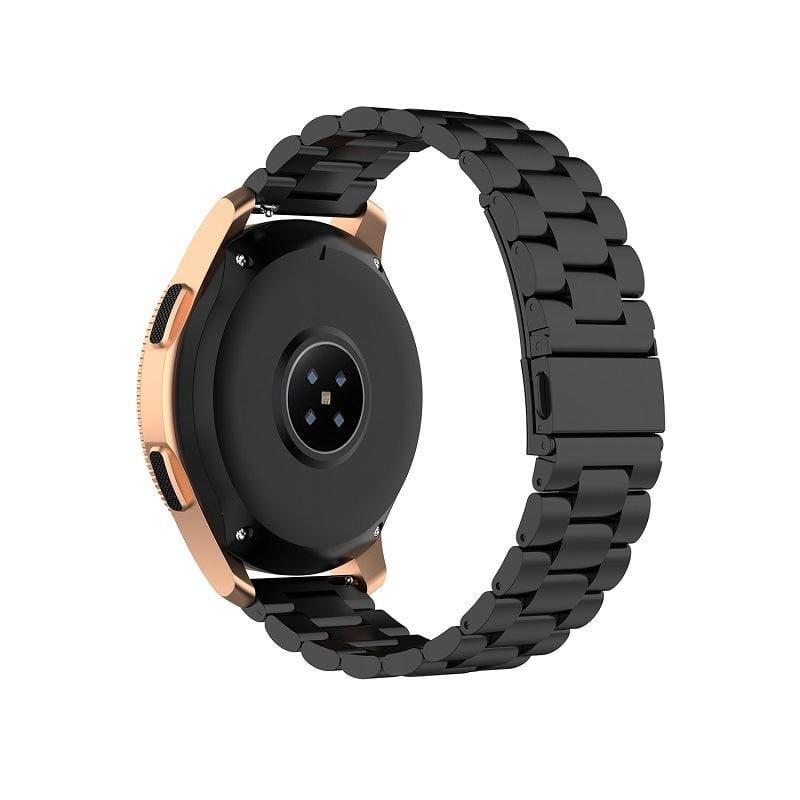 For Huami GTS/Galaxy Watch 42/40/44 Universal Three Beads Stainless Steel Watch Wrist Strap 20mm (Colourful)