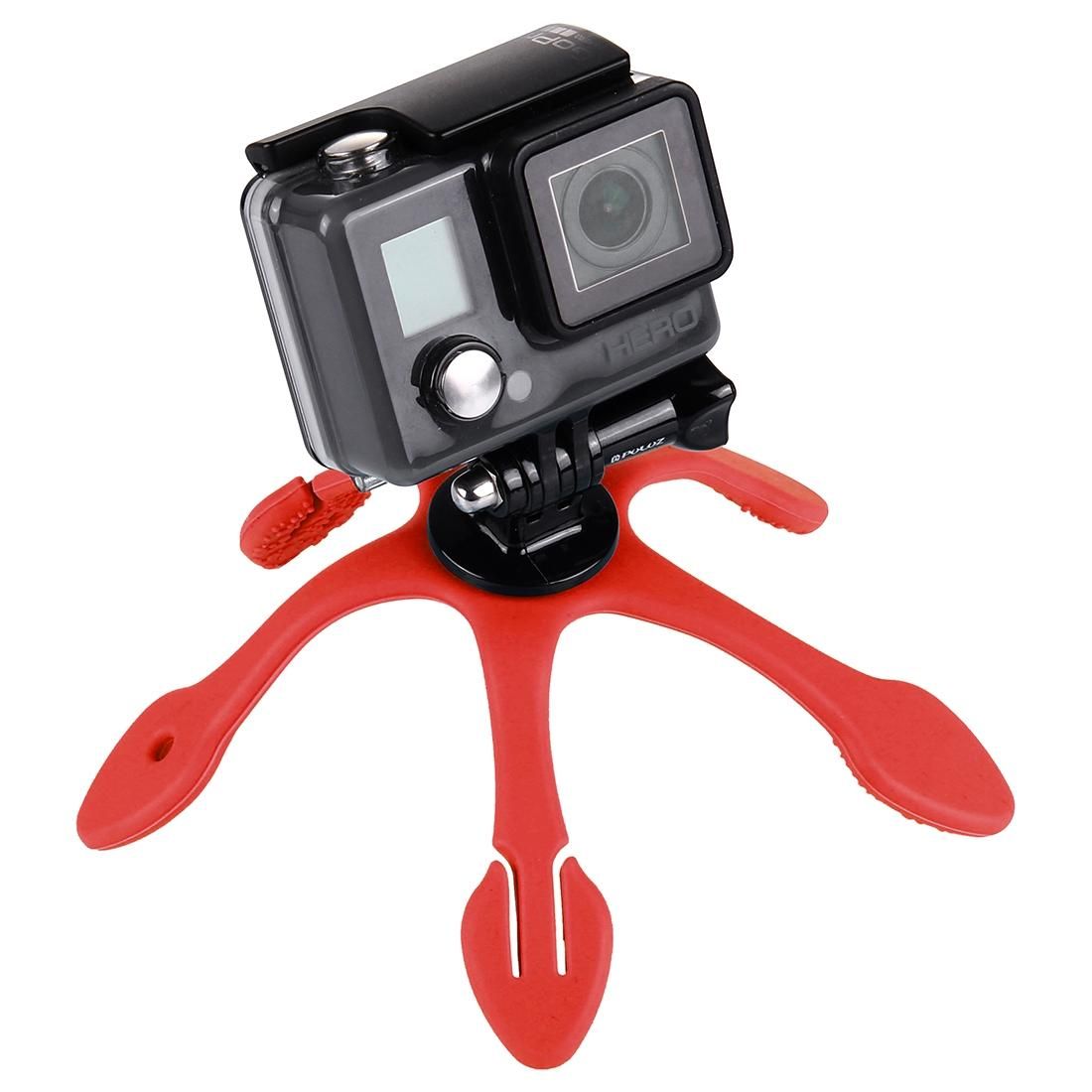 Portable Mini Flexible Octopus Camera Tripod Mount Phone Stand Holder (Red)