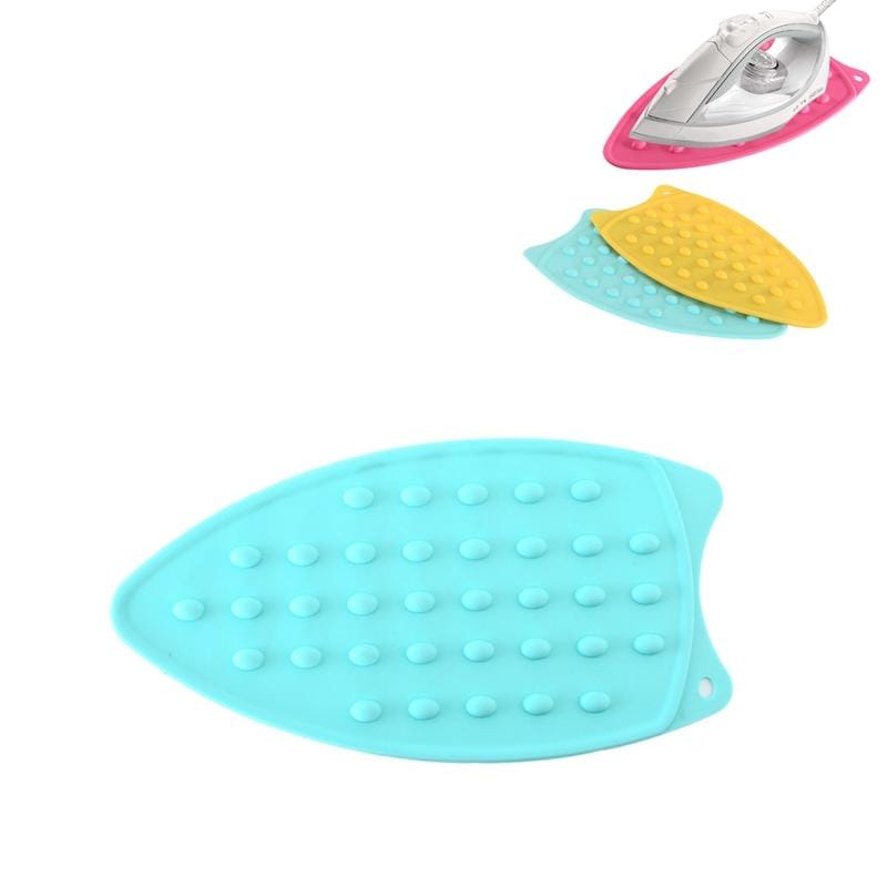 Household Thickened High Temperature Resistant Waterproof Non-slip Silicone Heat Insulation Iron Pad (Turquoise)