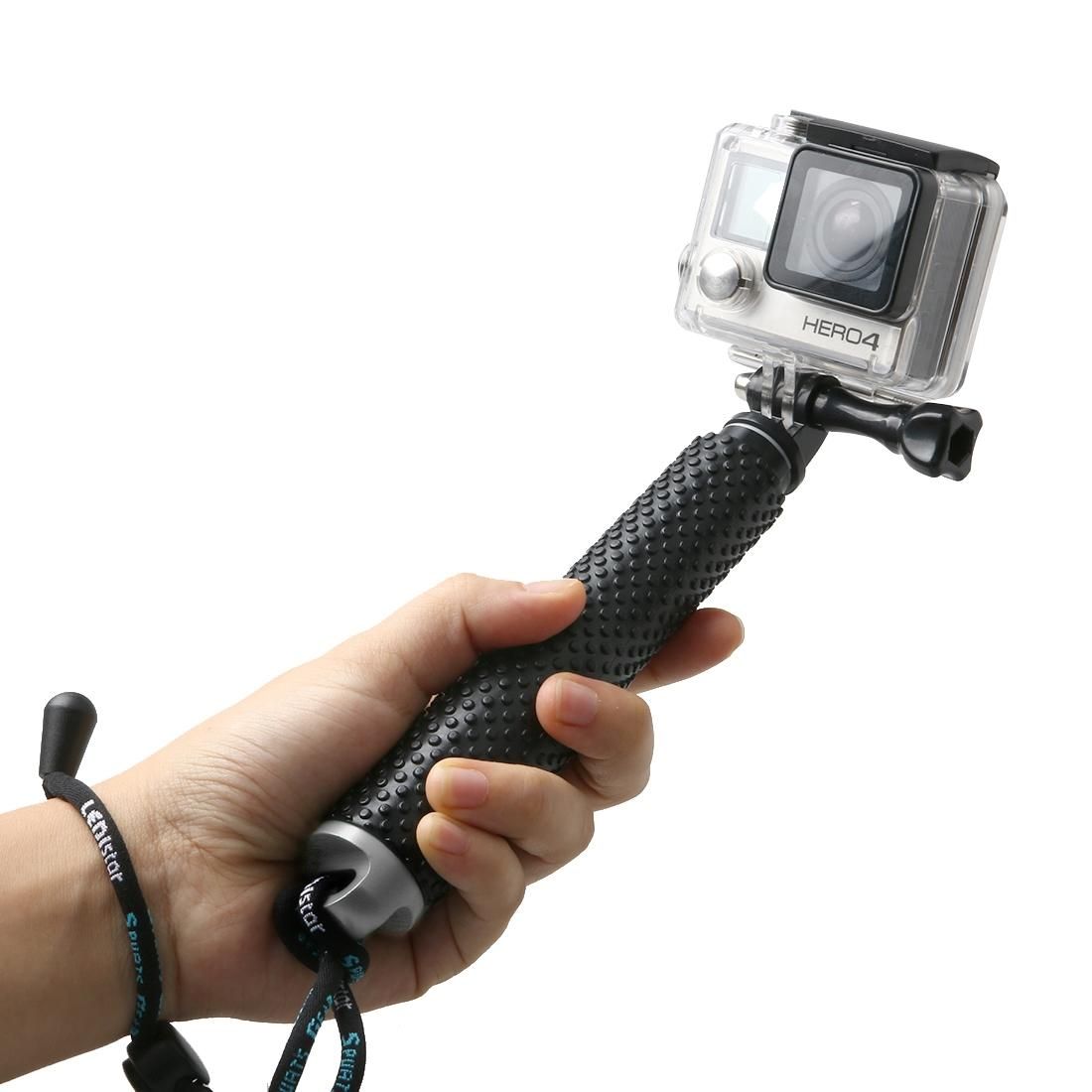 Handheld Extendable Pole Monopod with Screw for GoPro HERO5 Session /5 /4 Session /4 /3+ /3 /2 /1, Xiaoyi Sport Cameras, Max Length: 49cm (Silver)
