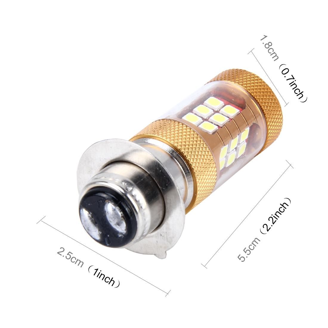 H6M/P15D 15W 1300 LM 6500K Motorcycle Headlight with 28 SMD-3030-LED Lamps, DC 12V (White Light)