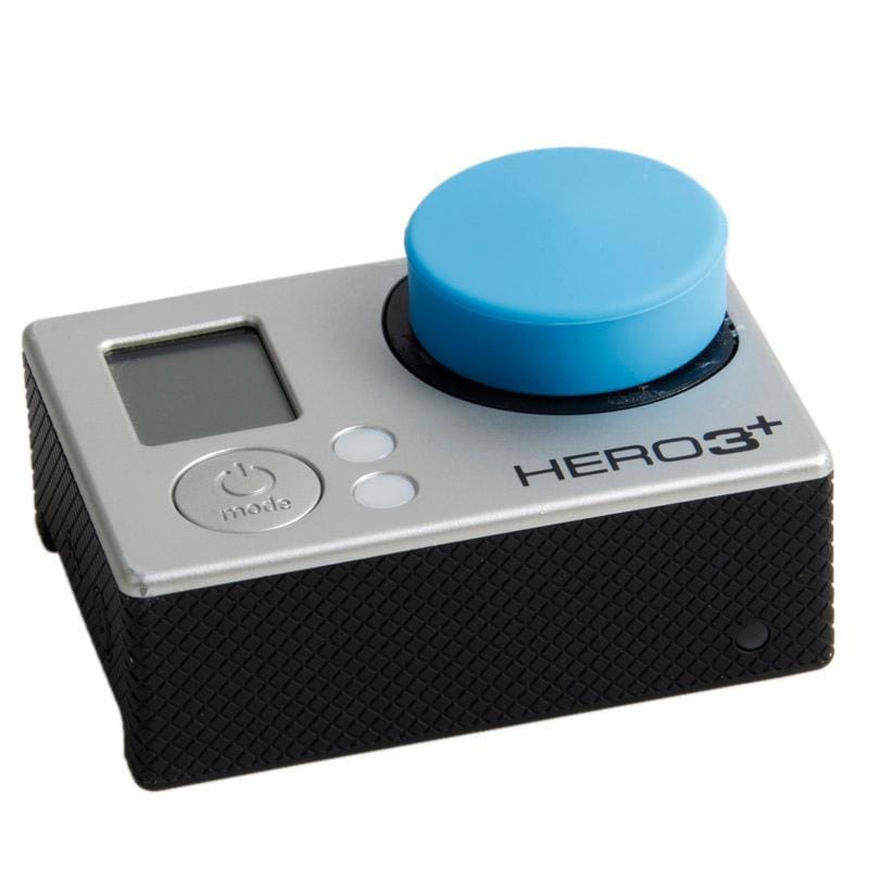 TMC Round Shape Silicone Cap for GoPro Hero 4 / 3+ (Blue)