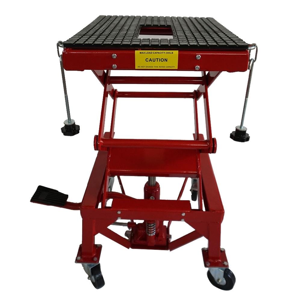 Steel Hydraulic Motorcycle Lifting Adjustable Platform, Load-bearing: 300lbs