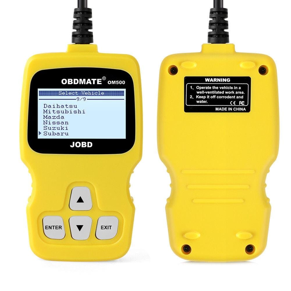 OBDMATE OM500 OBDII / EOBD / JOBD Code Reader (Yellow)