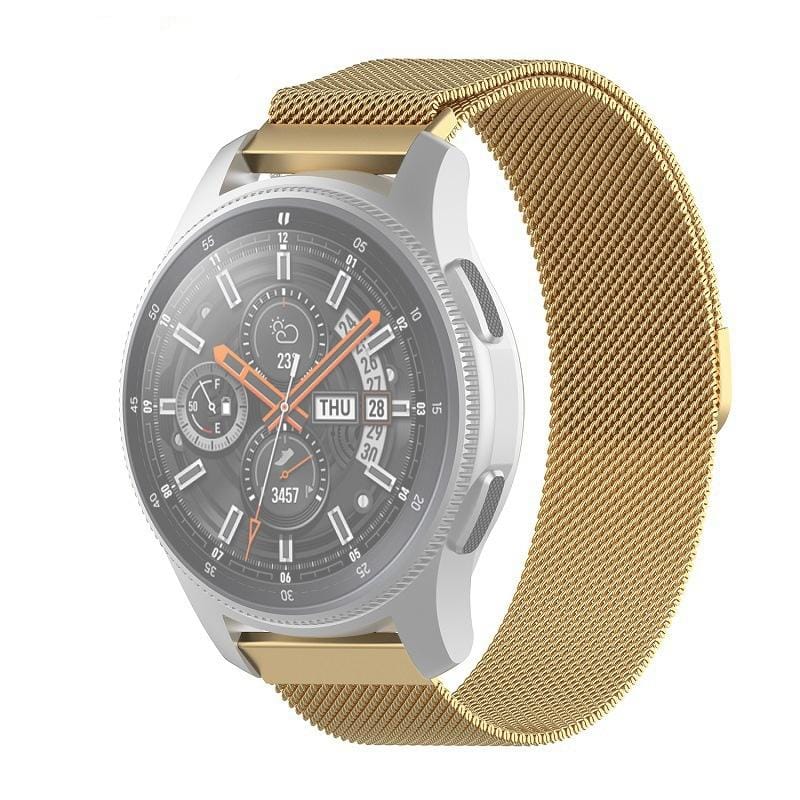 For Honor Magic Watch 2/Galaxy Active2 Milan Stainless Steel Mesh Strap 18MM (Gold)