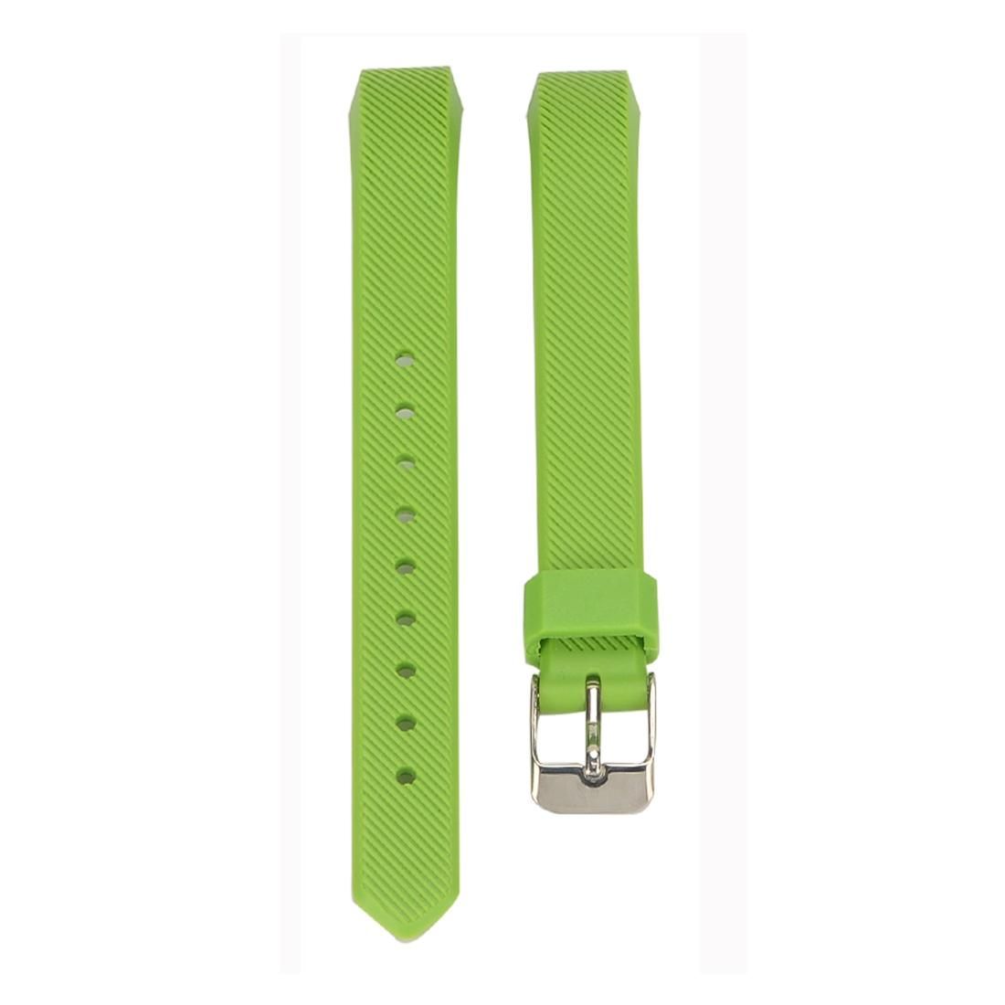 For Fitbit Alta Silicone Replacement Wrist Strap Watchband with Buckle (Cyan-blue)