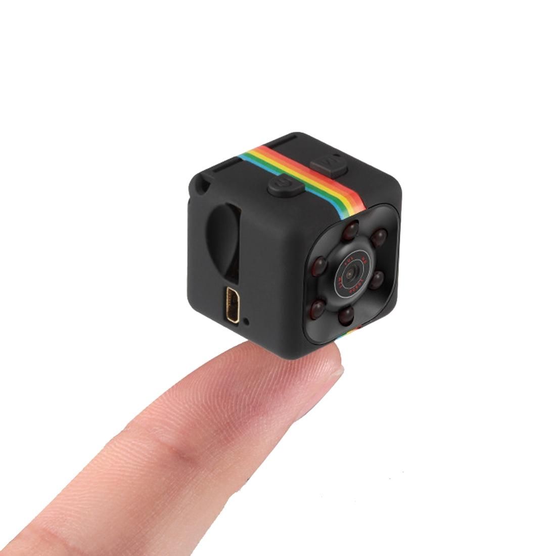 SQ11 Mini DV HD 1080P 2MP Sport Recorder Camera with Holder, Support Monitor Detection & IR Night Vision & TF Card (Black)