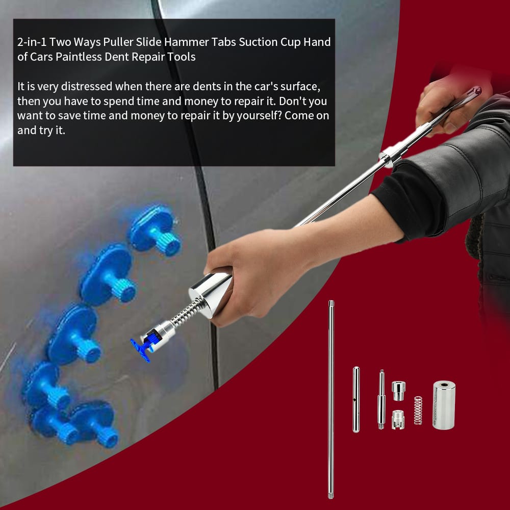 21Pcs Paintless Car Dent Repair Tool Kit Dent Puller Slide