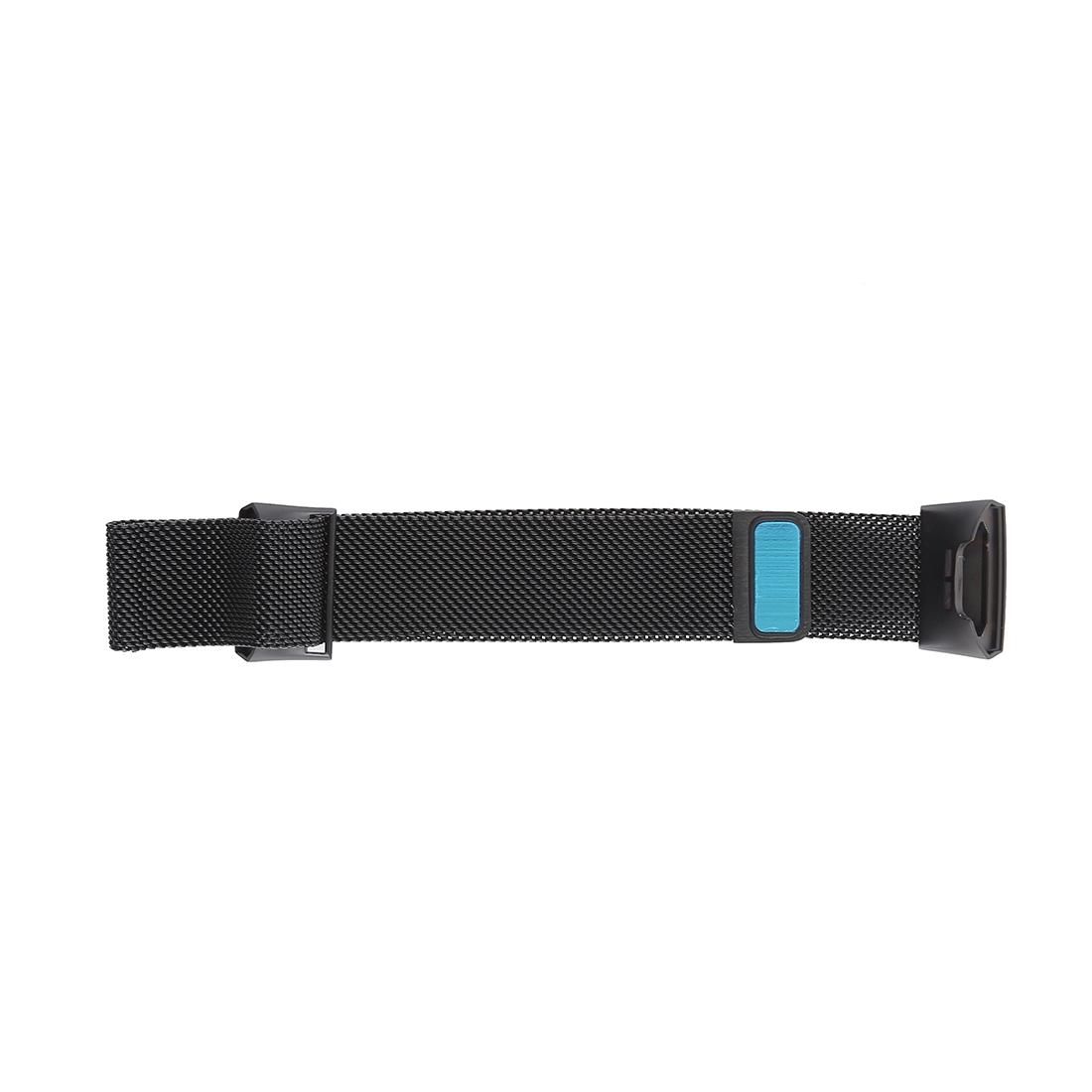 Metal Wrist Strap Watch Band for Fitbit Charge 3 (Black)