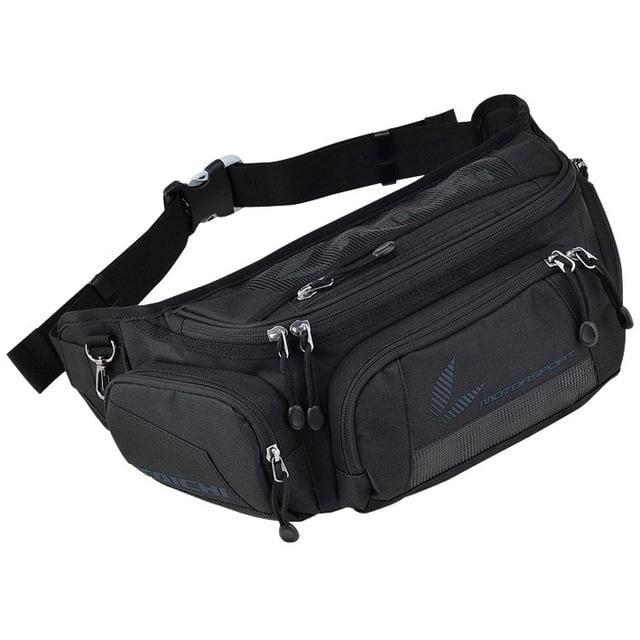 RSB 267 Motorcycle Racing Purses Pack Leg Bag Waist Belt Packs (Black)