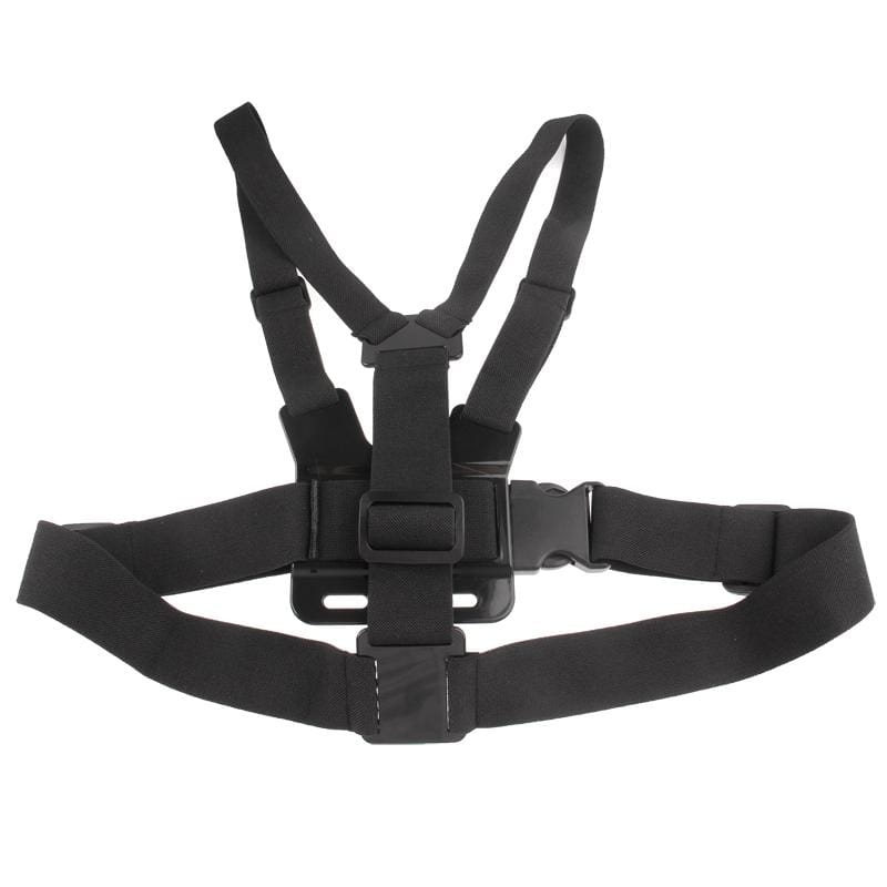 Dazzne DZ-314 Elastic Adjustable Chest Strap Belt  with 360 Degree Rotatable Mount & J-shaped Bracket for GoPro HERO4 /3+ /3 /2 /1 (Black)