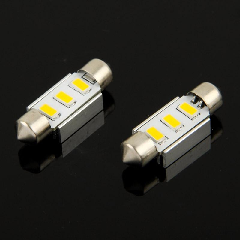 36mm White 3 LED 5630 SMD CANBUS Car Signal Light Bulb (Style2)