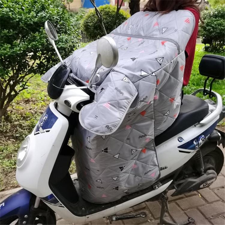 Summer Motorcycle Waterproof Windshield Covered Sunshade (Gray Triangle)