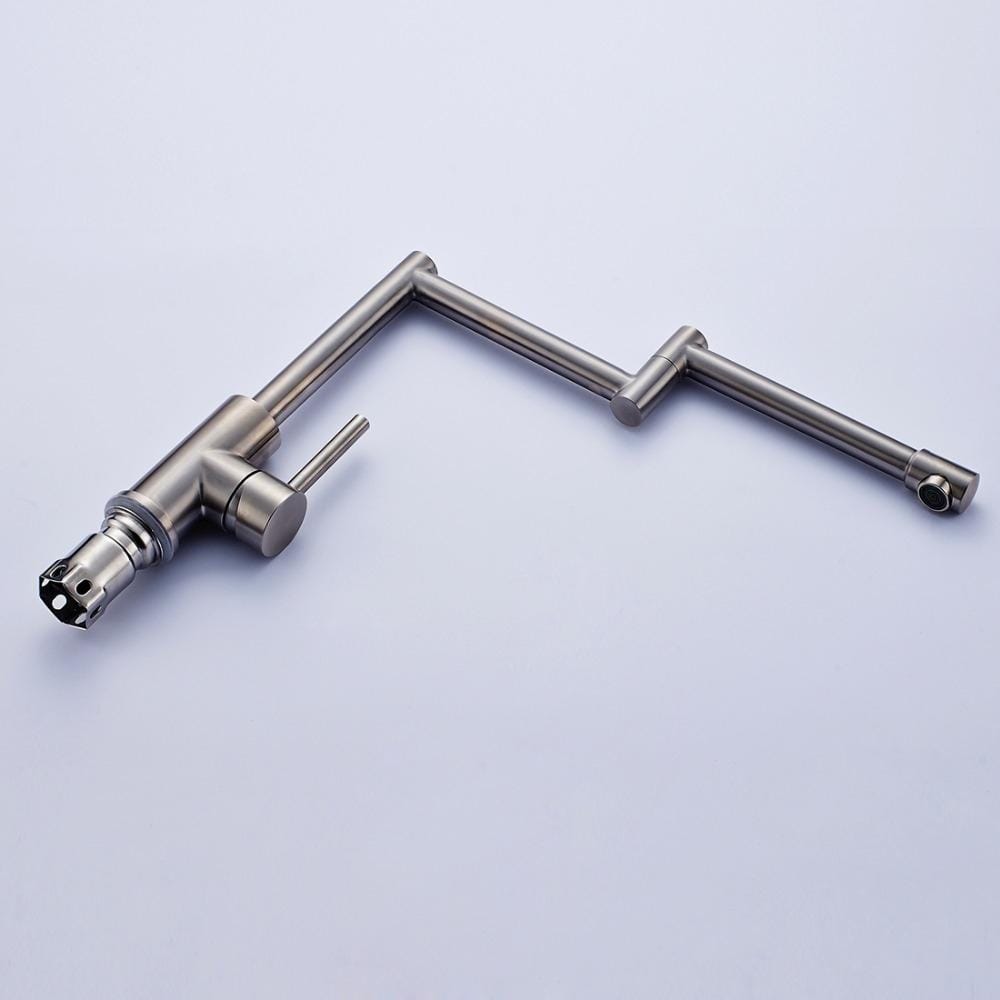 304 Stainless Steel Kitchen Faucet Folding Rotary Drawing Vegetable Faucet