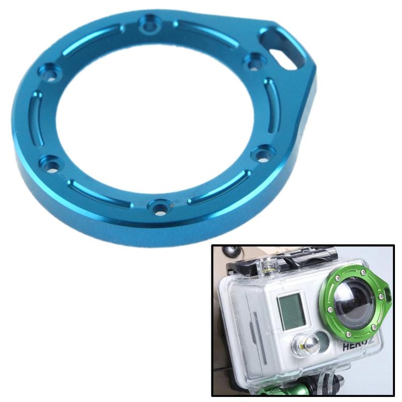 ST-43 Aluminum Lanyard Lens Ring Mount for GoPro HERO2 (Blue)