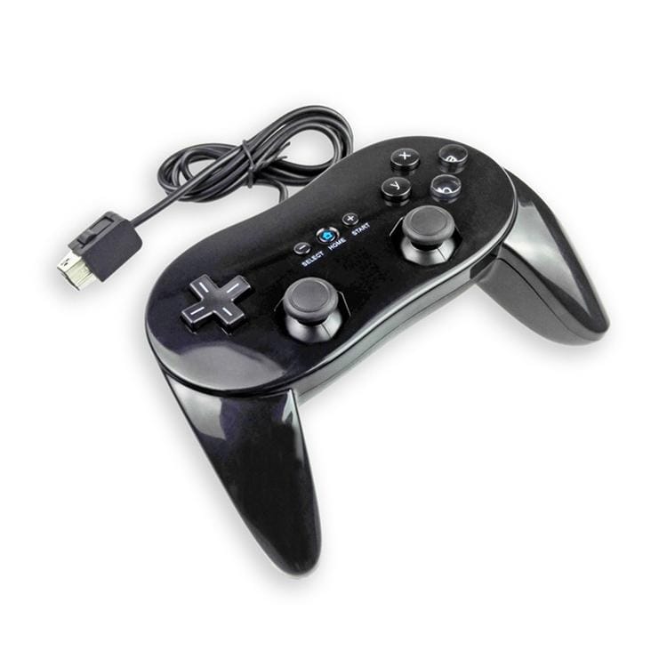 Classic Wired Game Controller Gaming Remote For Nintendo Wii (Black)