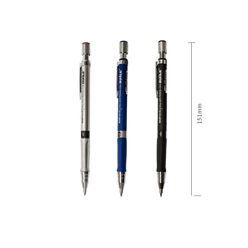 5 PCS Baile 2.0mm Exam Push-out Drawing Drawing Writing Activity Automatic 2B Pencil, Color:Black