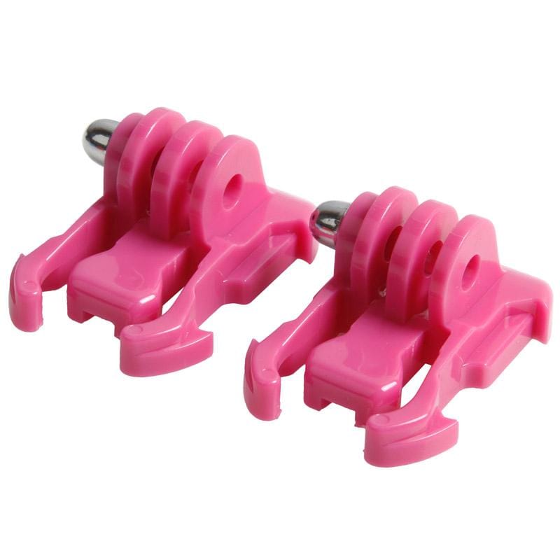 2 PCS TMC HR71 Quick Release Surface Buckle for GoPro HERO6 /5 /5 Session /4 Session /4 /3+ /3 /2 /1, Xiaoyi and Other Action Cameras (Magenta)