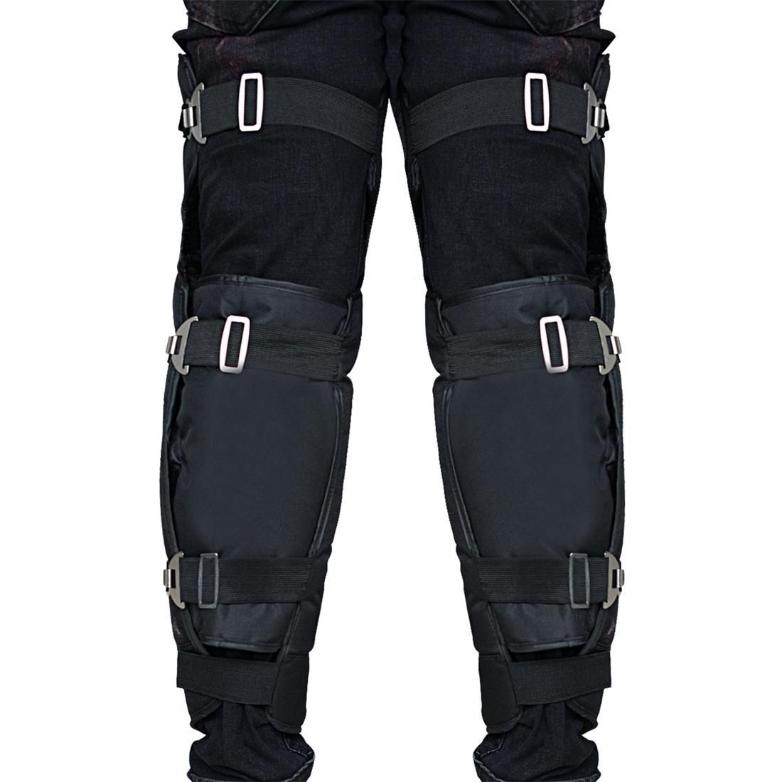 CS-865A1 Motorcycle Cold Protection Velvet Warm Lengthen Knee Pads Protector Cover (Black)