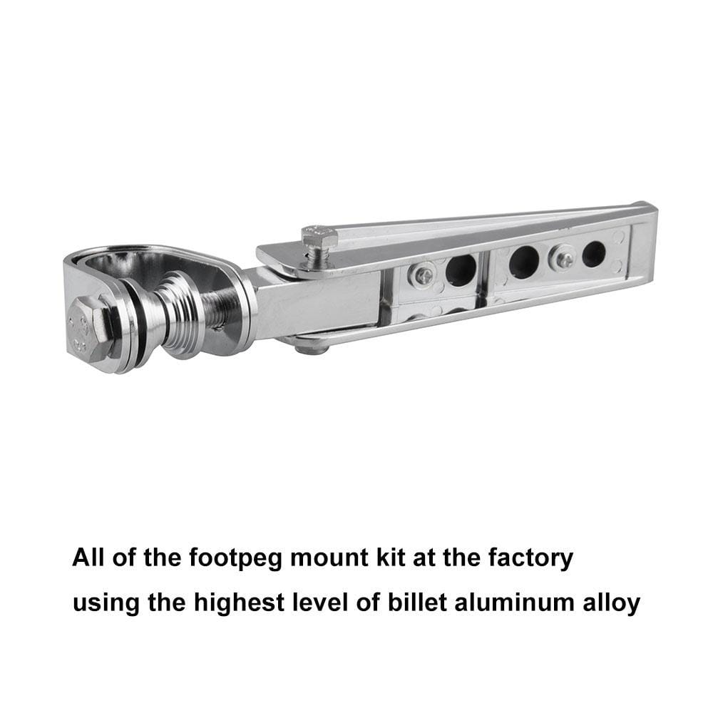 MB-BF008 2 PCS Modified Motorcycle 1 to 1.25 inch U-clamps Footrests Kit Foldable Anti-collision Bar for Harley Davidson / Honda / Suzuki