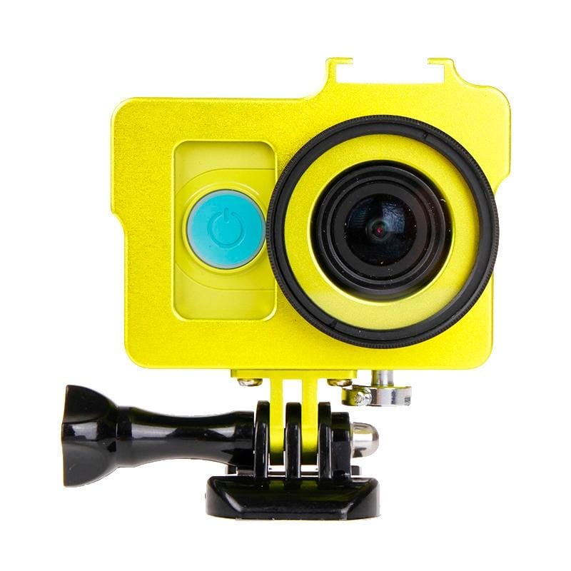 Housing Shell Metal Protective Cage with Basic Mount + Screw + UV Lens Filter for Xiaoyi (Gold)