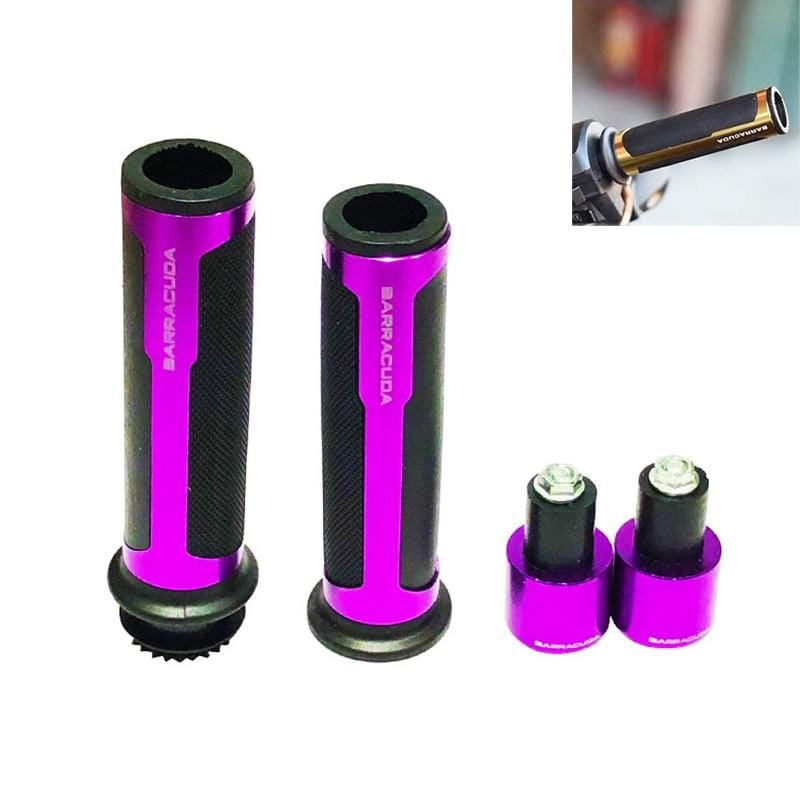 Motorcycle Modification Accessories Hand Grip Cover Handlebar Set (Purple)