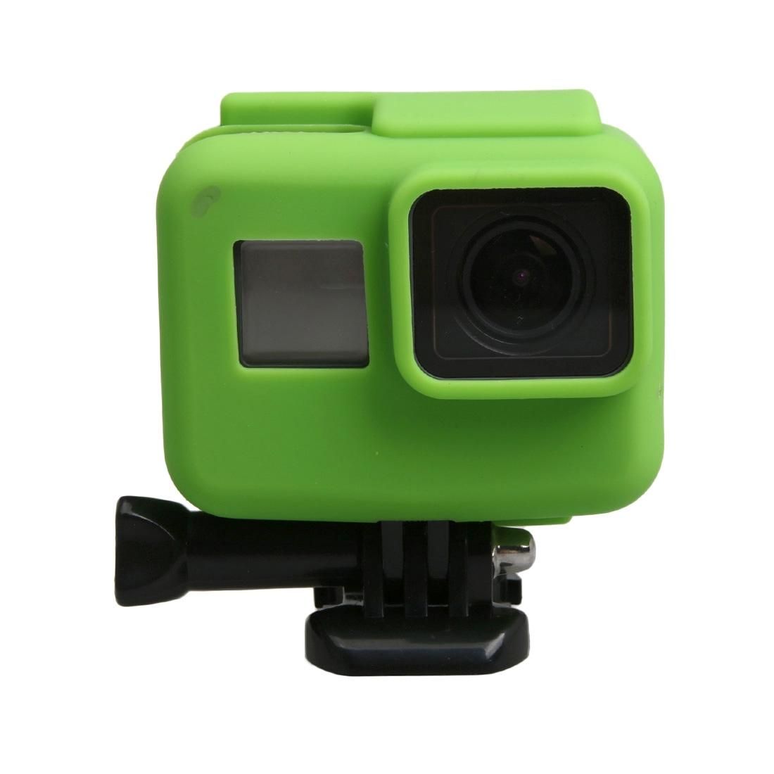 Original for GoPro HERO5 Silicone Border Frame Mount Housing Protective Case Cover Shell (Green)